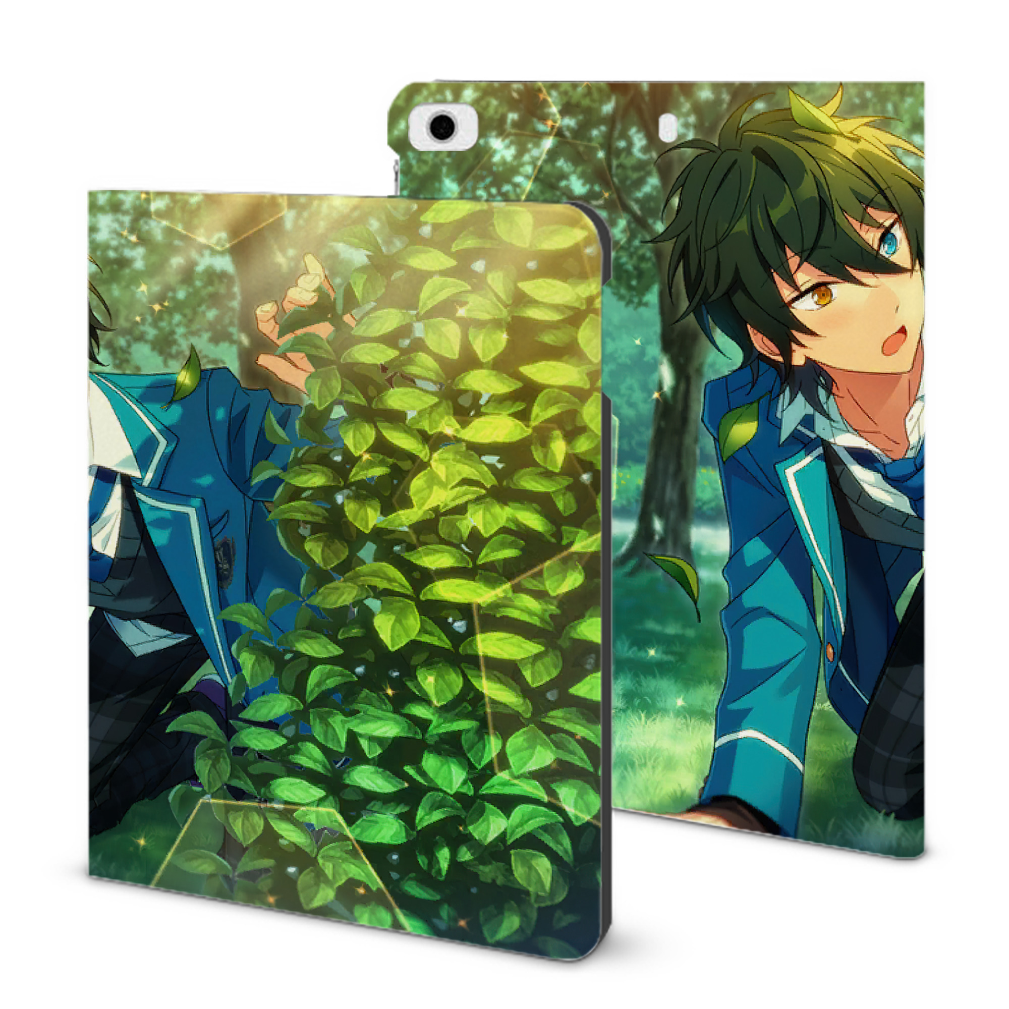 （画像用） あんさんぶるスターズ! Ensemble Stars IPad ケース ブック型 PUレザー TPU 耐衝撃 軽量 薄型 ペン収納なし 全面保護 IPad 各モデル対応